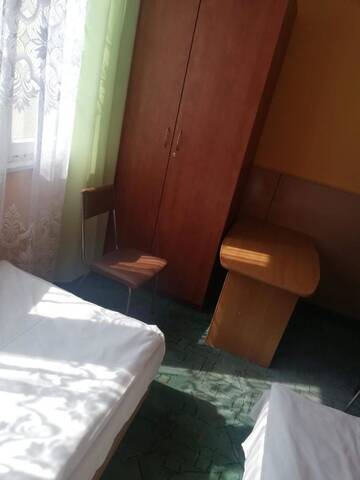 Фото номера Двухместный номер с 1 кроватью и общей ванной комнатой Лоджи Pokoje w domkach г. Мельно 2