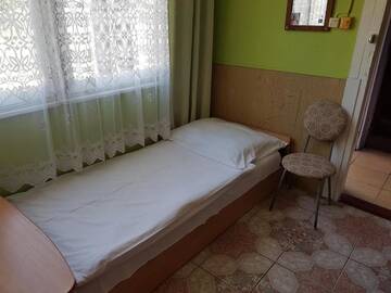 Фото номера Двухместный номер с 1 кроватью и общей ванной комнатой Лоджи Pokoje w domkach г. Мельно 7