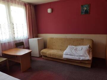 Фото номера Трехместный номер с общей ванной комнатой Лоджи Pokoje w domkach г. Мельно 2