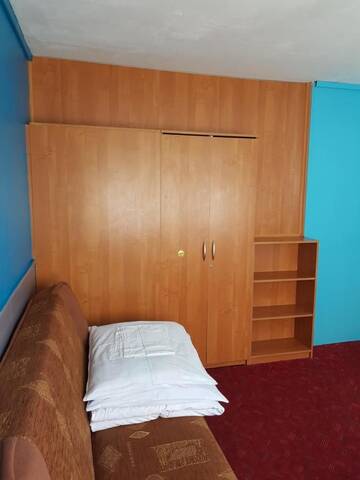Фото номера Трехместный номер с общей ванной комнатой Лоджи Pokoje w domkach г. Мельно 6