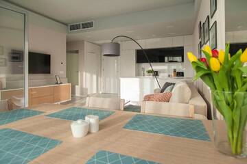 Фото номера One-bedroom Apartment- Deluxe with Sea View Апарт-отели Dune Resort Mielno - B г. Мельно 16