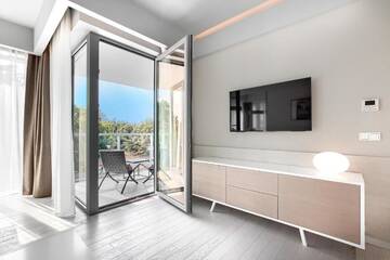 Фото номера Апартаменты Делюкс с 1 спальней, боковой вид на море Апарт-отели Dune Resort Mielno - B г. Мельно 3