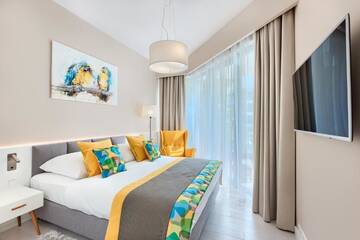 Фото номера Апартаменты Делюкс с 1 спальней, боковой вид на море Апарт-отели Dune Resort Mielno - B г. Мельно 17