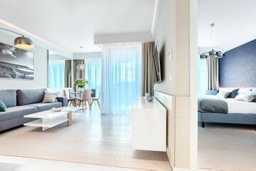 Фото номера One-bedroom Apartment- Deluxe with Sea View Апарт-отели Dune Resort Mielno - B г. Мельно 4