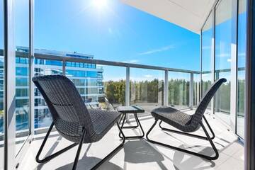 Фото номера Grand One-Bedroom Apartment with Side Sea View Апарт-отели Dune Resort Mielno - B г. Мельно 13
