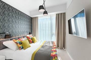 Фото номера Апартаменты Делюкс с 2 спальнями, вид на море Апарт-отели Dune Resort Mielno - B г. Мельно 5