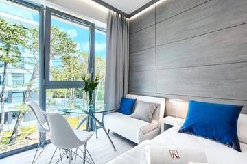 Фото номера Номер-студио Делюкс, боковой вид на море Апарт-отели Dune Resort Mielno - B г. Мельно 13